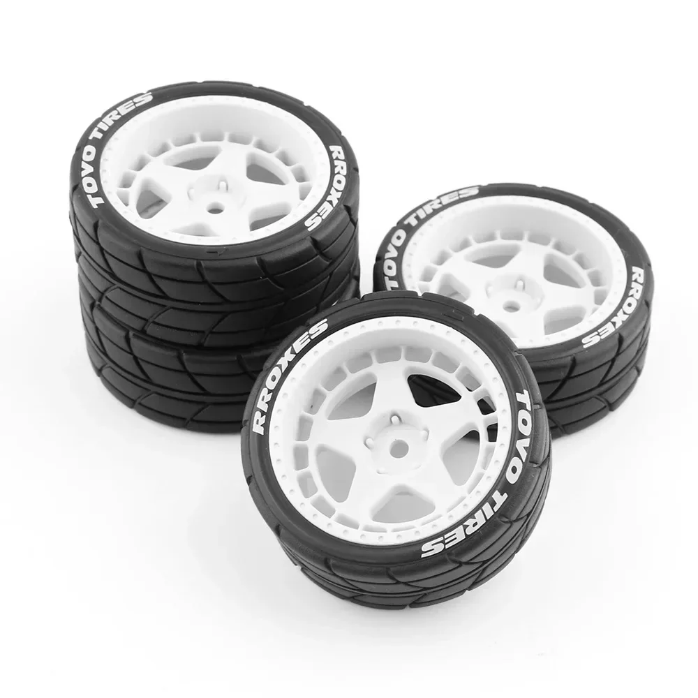 4 шт. резиновая шина для Tamiya TT01 TT01E TT02 TT02B XV01 TA06 PTG-2 1/10 обновления радиоуправляемого