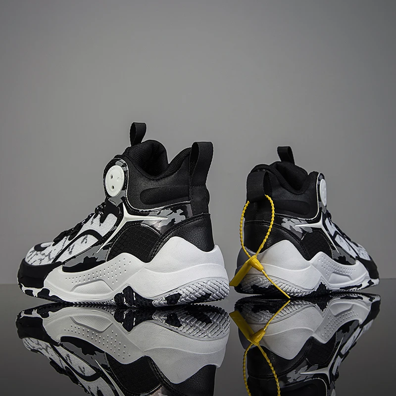 Men's Basketball Shoes Breathable Cushioning Non-Slip Wearable Sports Shoes Gym Training Athletic Basketball Sneakers for Women