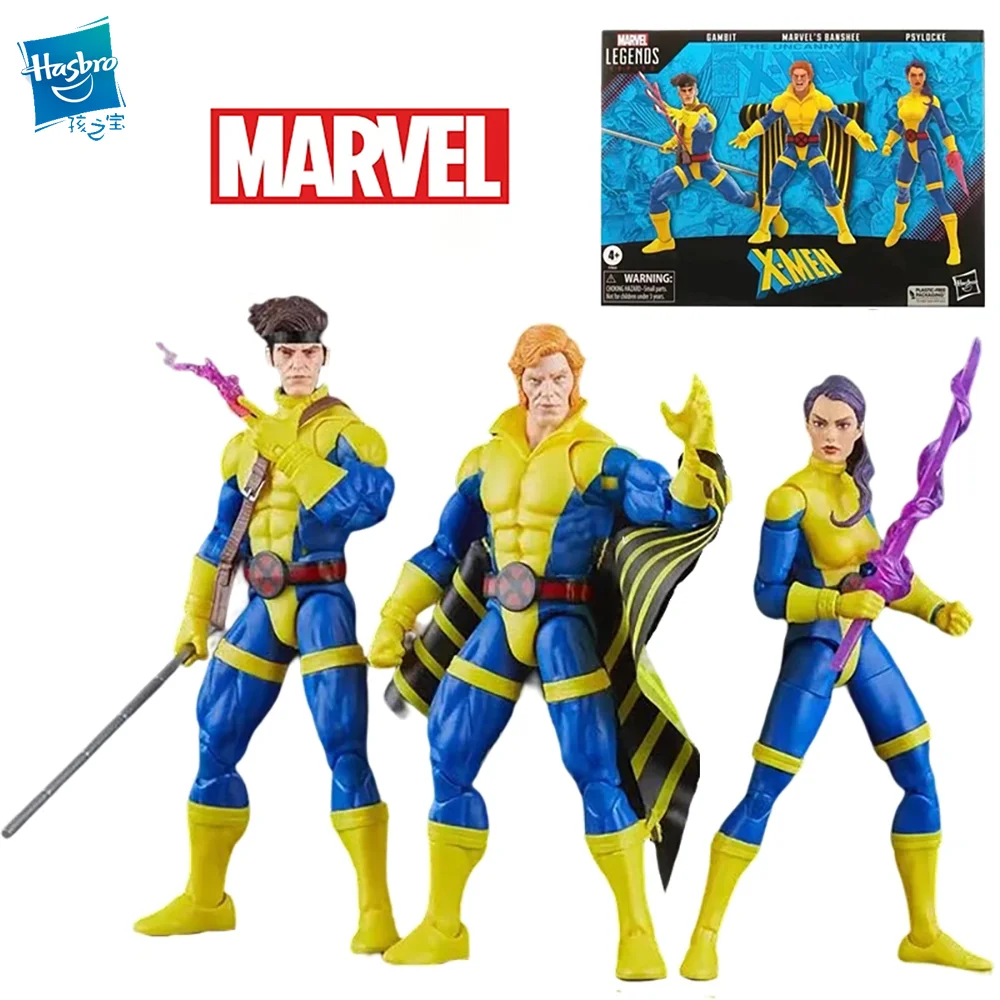 

Hasbro Marvel Legends Series X-Men Comics Gambit Banshee Psylocke 6 Inches 16Cm Action Figure Children's Toy Gifts Collect Toys