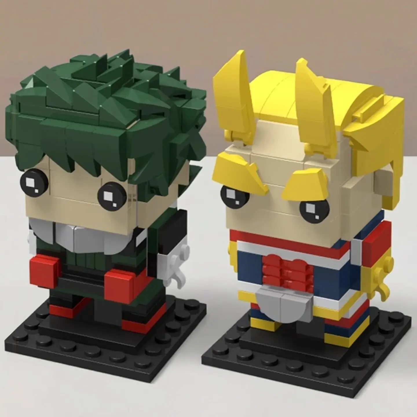 Фото Конструктор MOC My Hero School: Фигурки Деку и Алл-Майт, Модели BrickHeadz, Игрушки для детей, Подарки №1