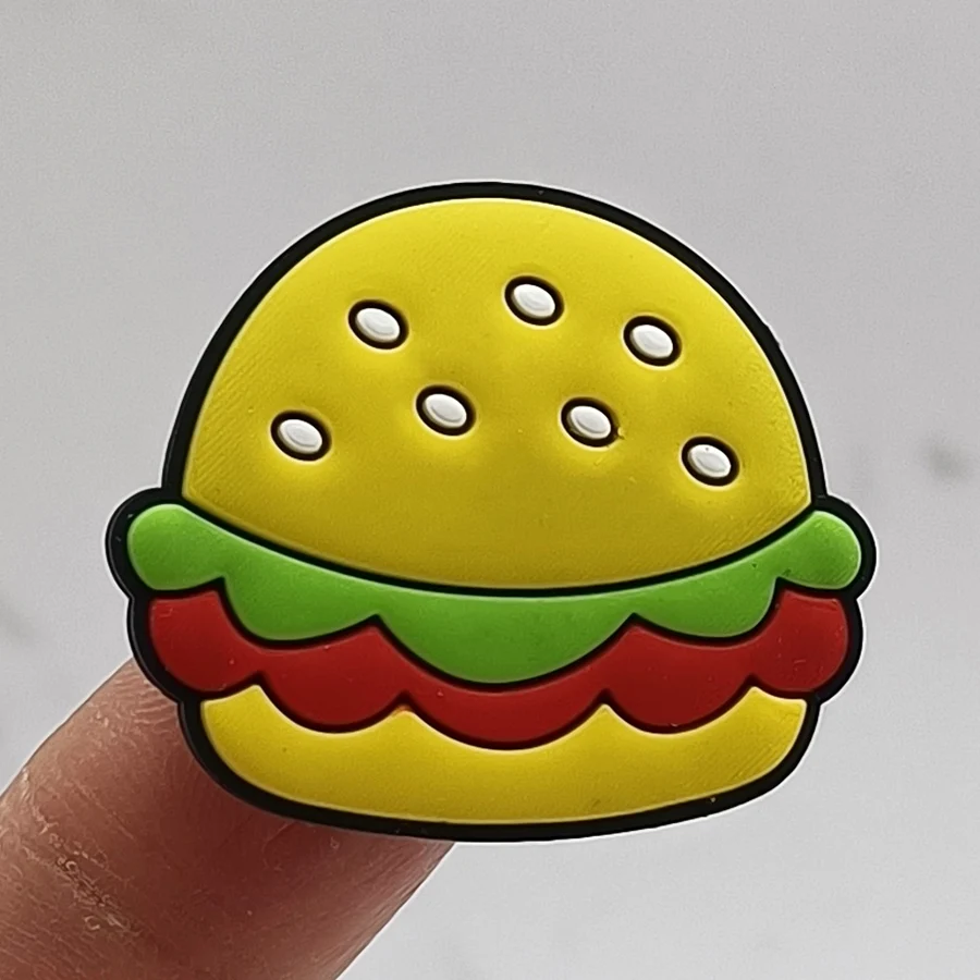 Dropshipping Cartoon Food PVC Shoe Buckle Accessories Funny DIY Shoes Decoration Fit Pins Jibz For Crocs Charms Kids Party Gift