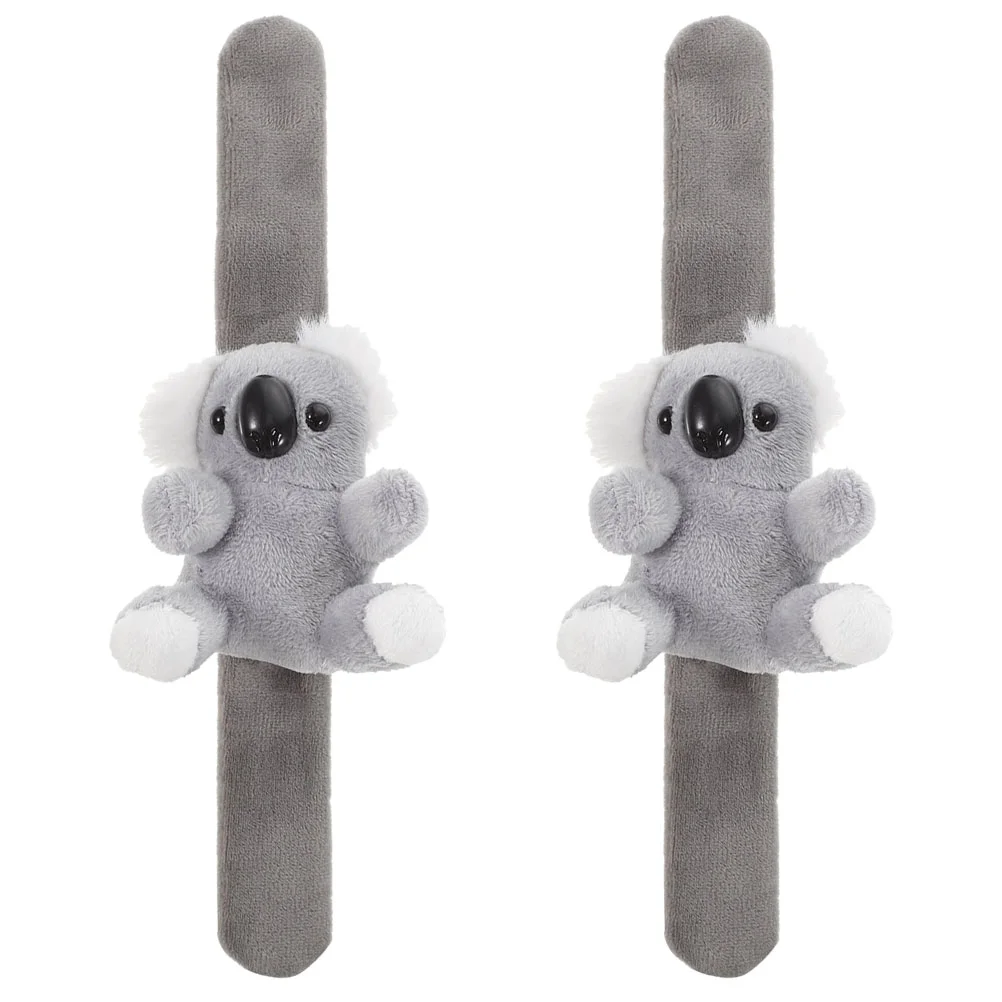 

Plush Ring Slap Bracelets Party Favors Goodie Bags Animal Animals Theme Birthday Toys Fillers Kids Playset