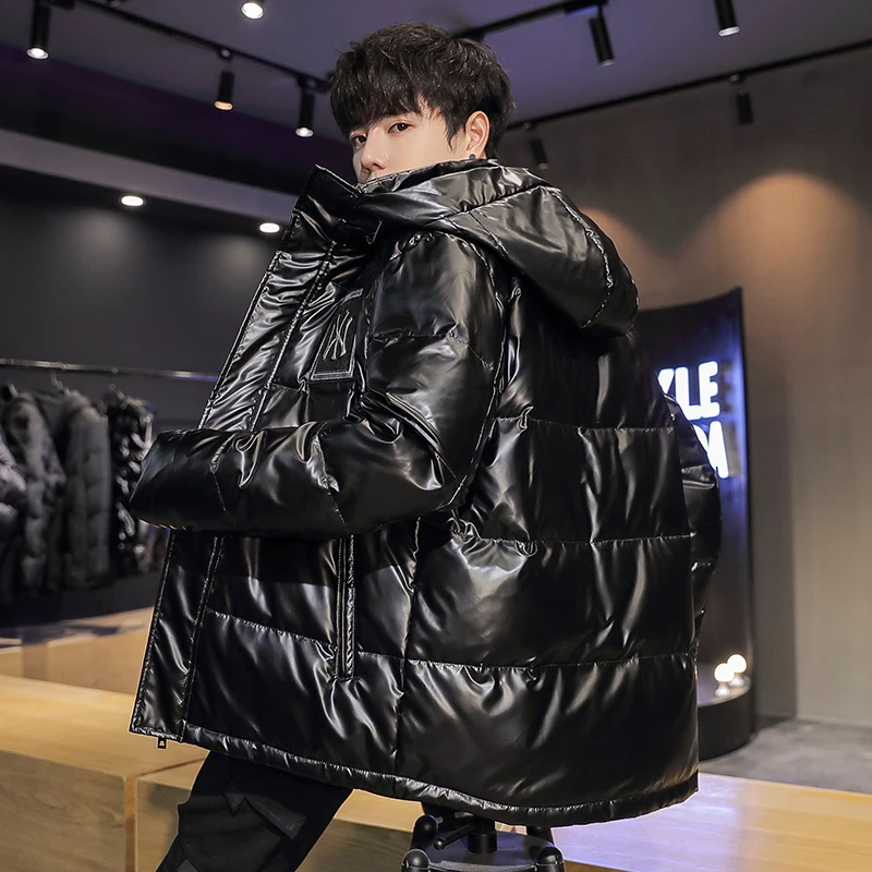 High Grade Puffer Jacket Men with Hoodie Parkas 2023 Fashion Solid Coats Chaquetas Doudoune Homme Erkek Mont Jackets Ropa Hombre