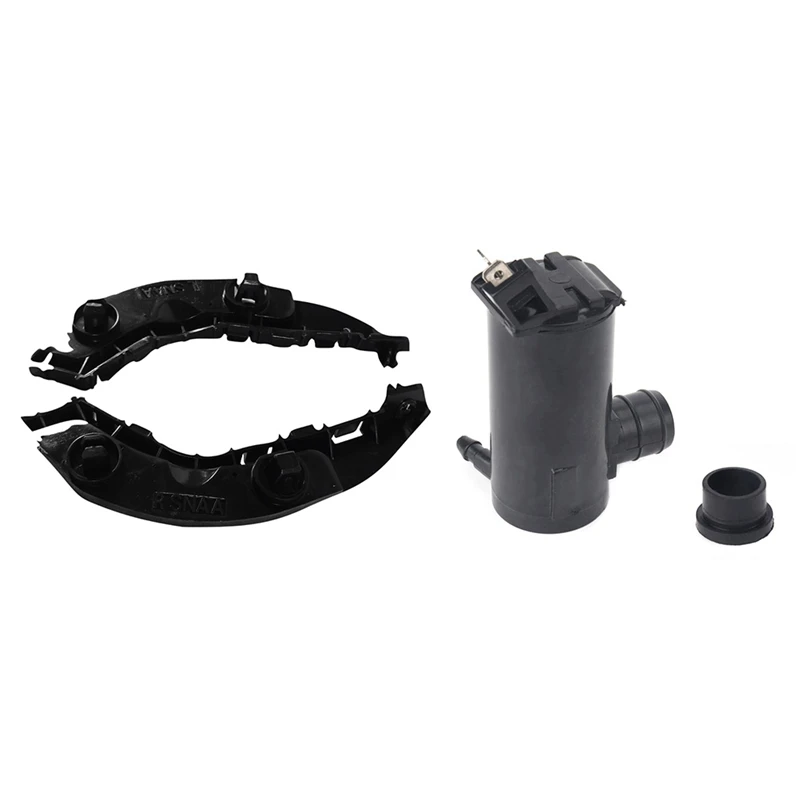 

2 Pcs Car Front Bumper Bracket & 1 Pcs Windshield Washer Pump