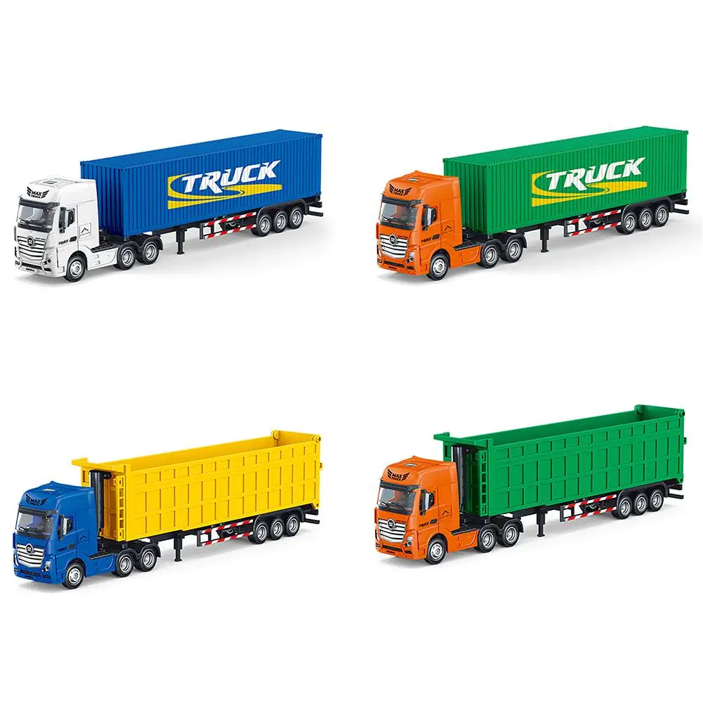 

Huina 1:50 Dump Truck Trailer Oil Tanker Model Toys Container Truck Engineering Vehicle Toys For Boys Gifts Collection 1731/1732