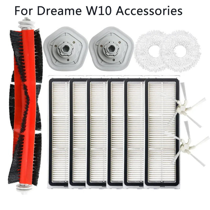 

For Xiaomi Mijia Pro Dreame W10 W10PRO Home Appliance Main Side Brush HEPA Filter Rag Holder Dust Box Kit Sweeper Vacuum Cleaner