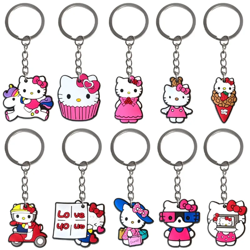 MINISO милый мультяшный брелок Hello Kitty розовый кот Katie женская сумка для девочек