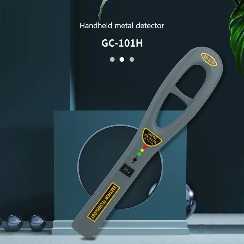 

GC-101H Sound-light Vibration Alarm Tool Station Airport High-sensitive Special for Security Inspection Handheld Metal Detector