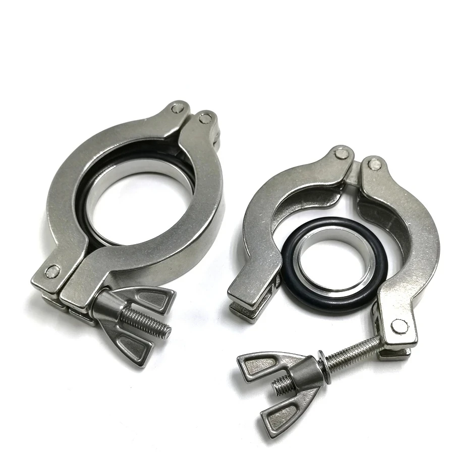 

KF Vacuum Quick-fit Clamp 304 Stainless Steel Quick-install Flange Bracket Seal KF10 KF16 KF25 KF40 KF50