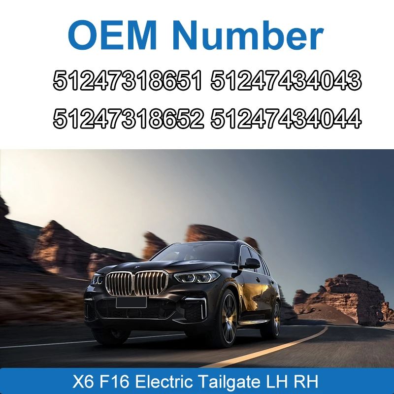 Автоматическая подъемная электрическая задняя дверь для BMW X6 F16 Power Tailgate Liftgate 2 шт.