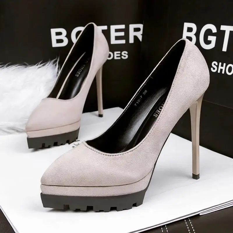 

Women Cute High Quality Red Spring & Summer Slip on Stiletto Heels for Office Lady Casual Pumps Mujeres Tacones Altos F102b