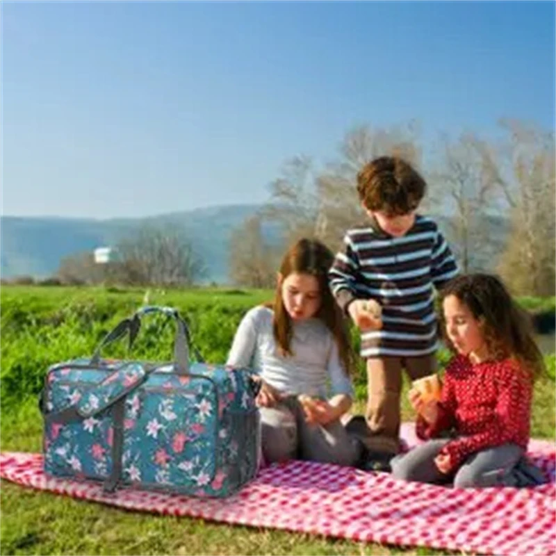 New 40L Large Capacity Waterproof Handbag Folding Travel Bag Portable Women's Tote Bag Duffel Bags Female Shoulder Bag 2022