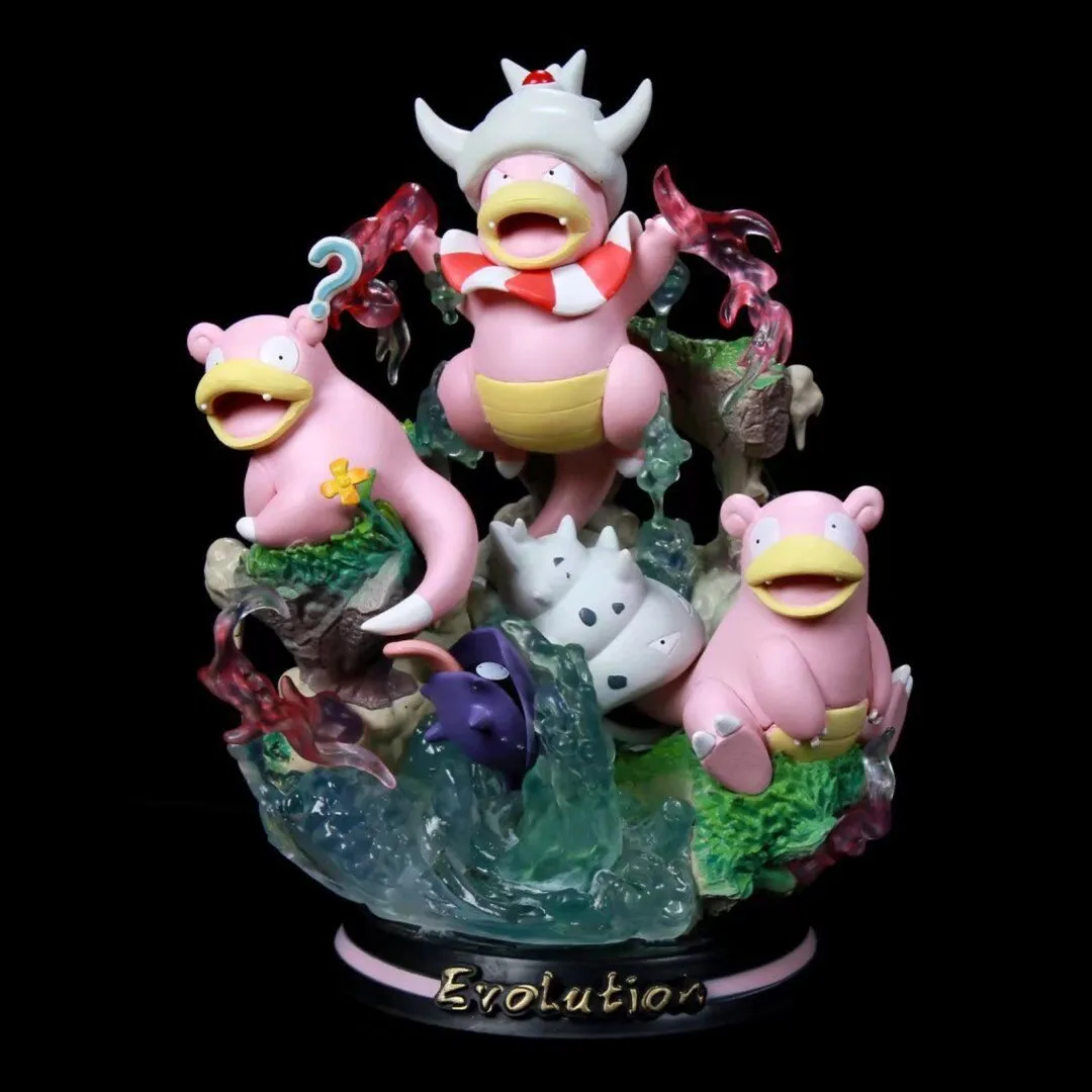 

22cm Pokemon Mfc Bao Ke Meng Beast Evolution Hand-made Fire-breathing Dragon Wonderful Frog Seed Geng Ghost Statue Ornament Gift