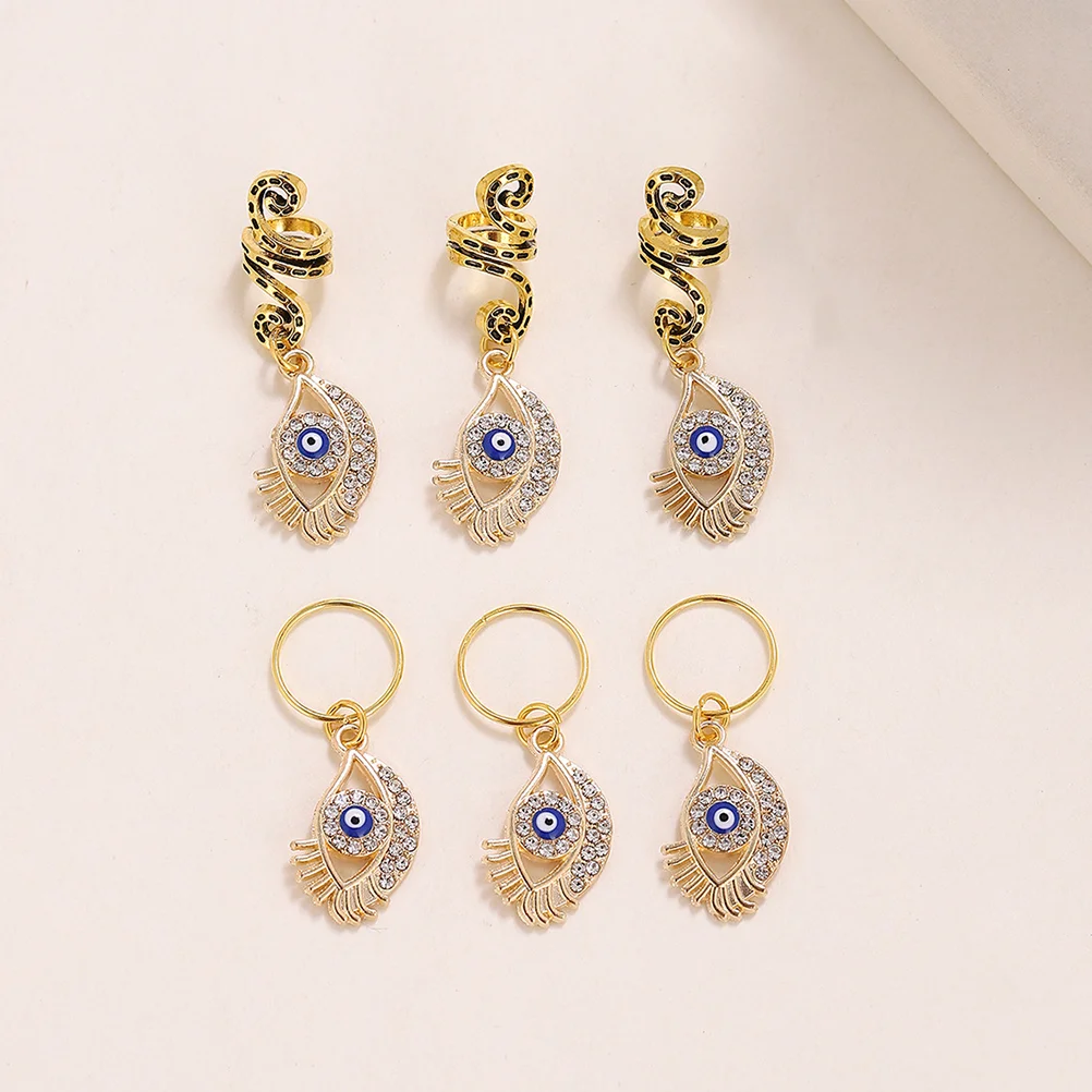 6 шт. европейские и американские косы в виде змеи кольцо для волос аксессуары