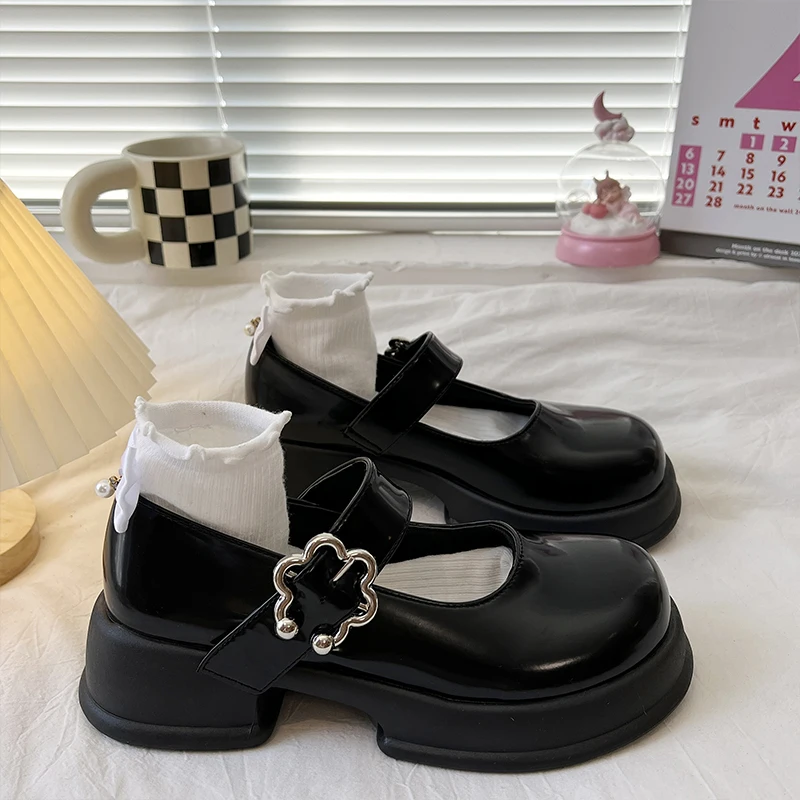 

Кроссовки женские в британском стиле, повседневные туфли-оксфорды, на платформе, с круглым носком, в стиле преппи, кожаная обувь в стиле ретр...