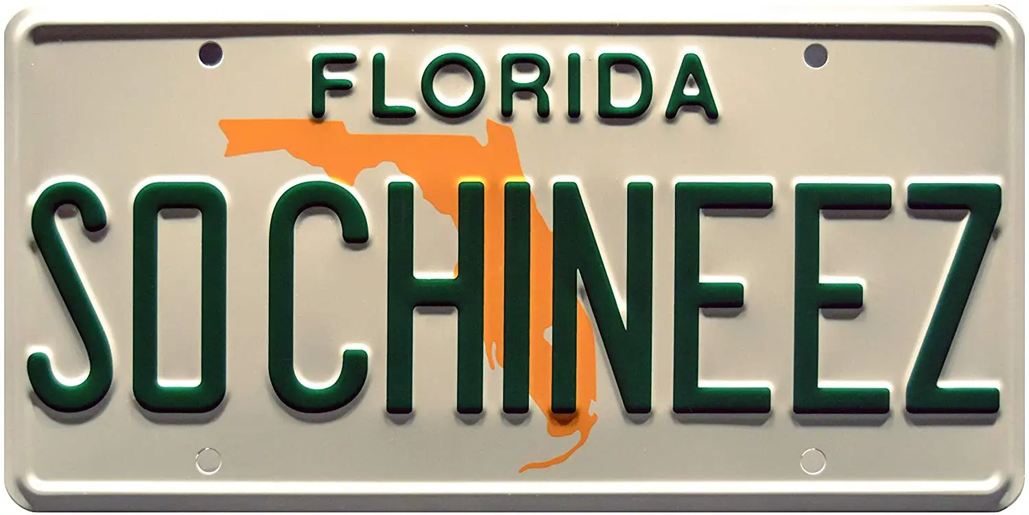 

Celebrity Machines Fresh Off The Boat | SO CHINEEZ | Metal License Plate 1