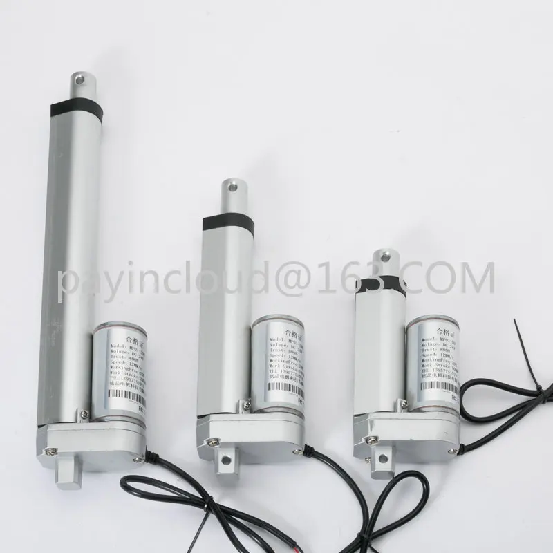 

Aluminum alloy micro DC electric push rod window pusher Electric lifting telescopic rod High thrust electric push rod