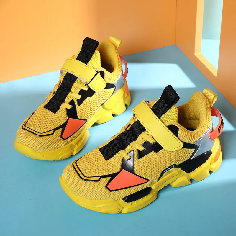 

New Boys Girls Fashion Sneakers Children School Sport Shoes New Fashion High Quality Children Flat Shoes Running Walking Shoes
