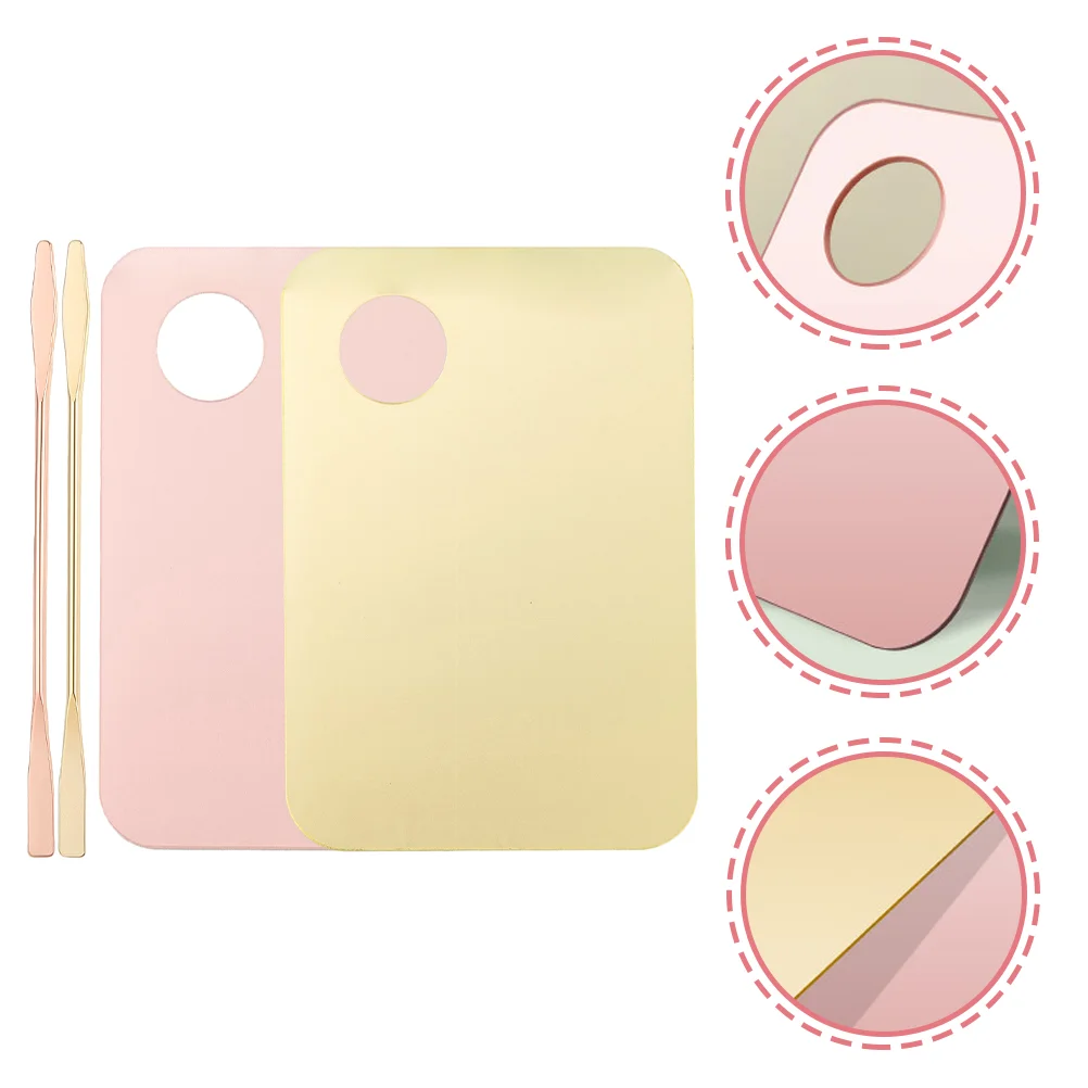 

Mixing Makeup Spatula Foundation Acrylic Depotting Eyeshadow Tray Color Pallet Nail