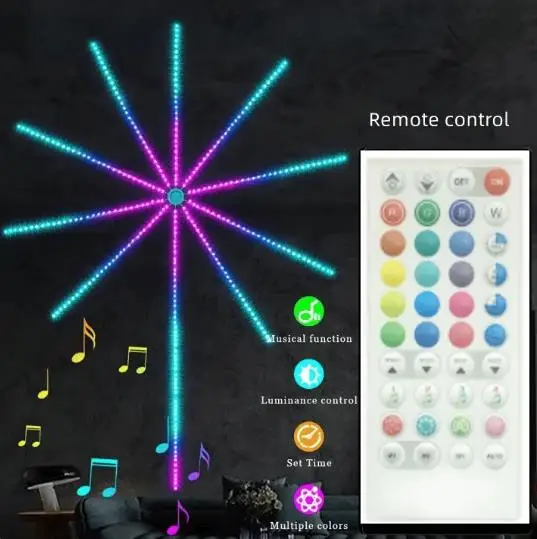 Светодиодная RGB лента с фейерверком фейерверк управлением через приложение для