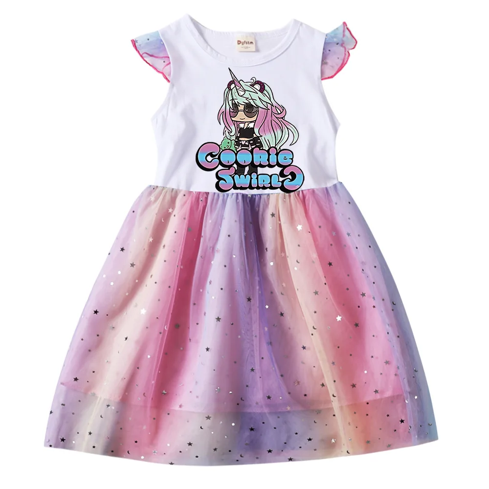 

New Kids Dresses for Girls Cotton COOKIE SWIRL C Wholesale Bulk Clothes Toddler Girl Dresses Summer Elegant Little Girls Costume