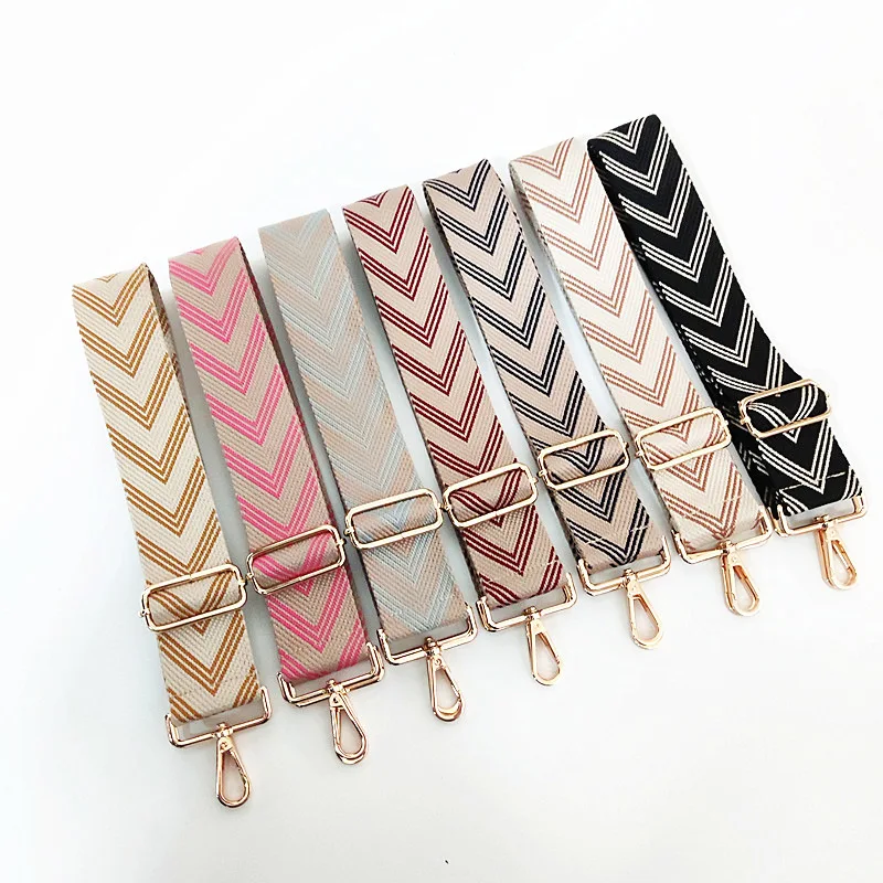 

Colorful Woven Bag Strap Crossbody Wide Shoulder Strap Women's Bag Accessories Adjustable Long Straps for Handbag