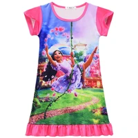 kids dresses for girls cartoon encanto mirabel summer dress toddler girl princess pajamas girls nightgown dress milk silk