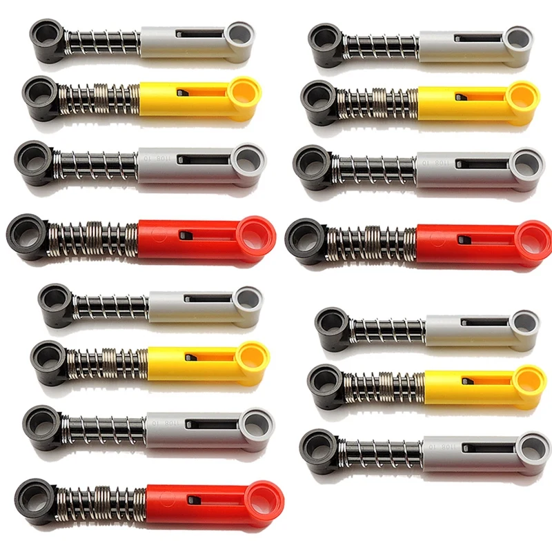 

15 шт., технические строительные блоки, самоблокирующиеся высокотехнологичные амортизационные рычаги для двигателя MOC, детали строительных ...