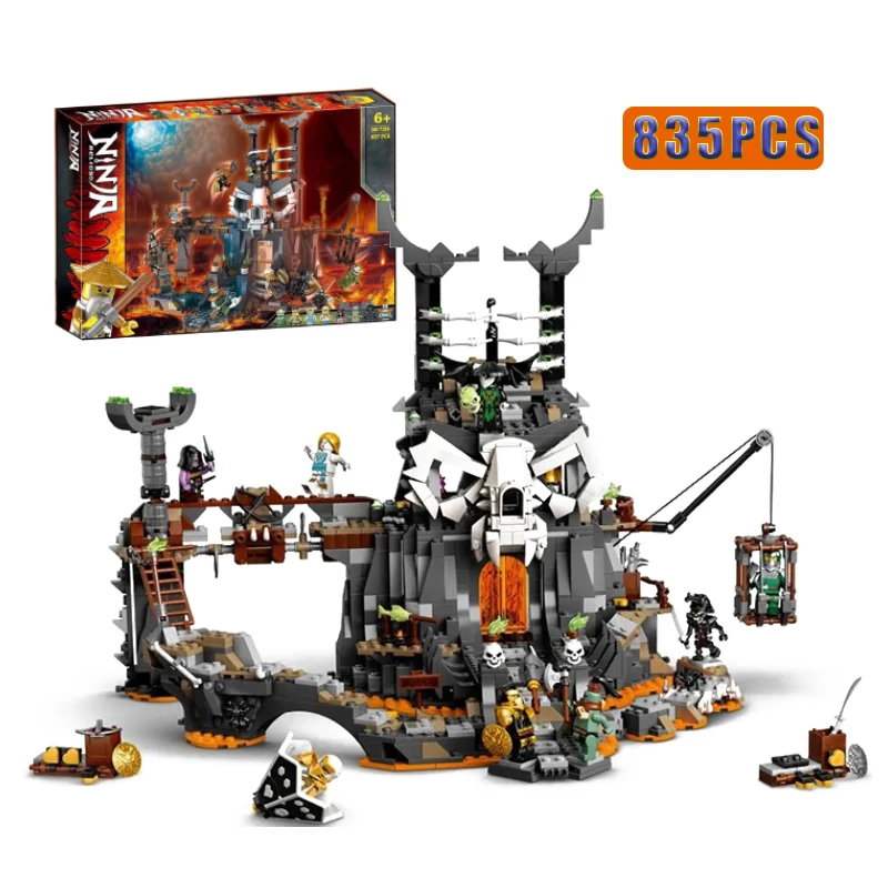 

Новинка 2020 серия Череп волшебник подземелье Коул сезон 12-14 строительные блоки с фигурками классическая модель 71722 комплекты кирпичей игруш...