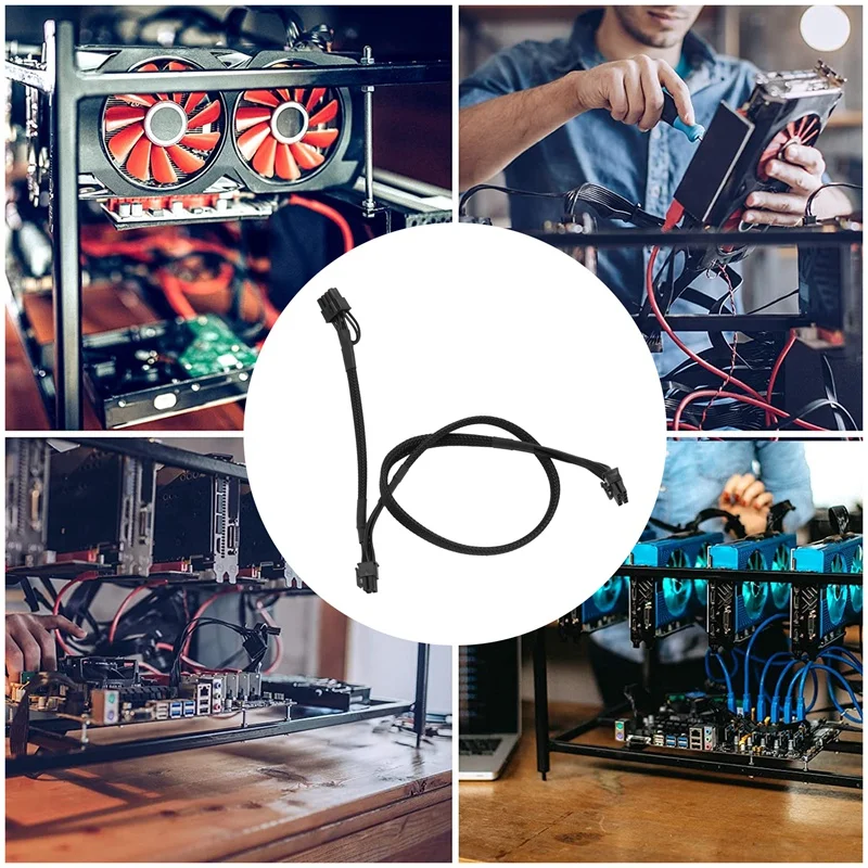 Модульный кабель питания Pcie 8Pin на 2 порта 6 + 2Pin для модульного Corsair RM1000X RM550X 650X 750X 850X