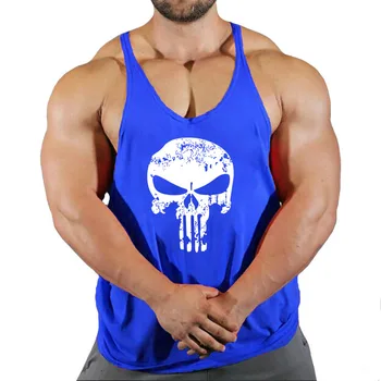 Fitness Clothing Bodybuilding Shirt Men Top for Fitness Sleeveless Sweatshirt Gym T-shirts Suspenders Man Men's Vest Stringer 3