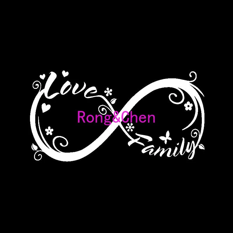 

Rongchen Trading Car Sticker Family Love Eternal Symbol Sticker High Quality Car Window Decoration Personality PVC Best Selling