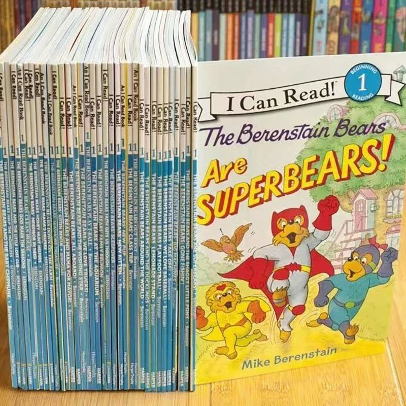 Children's books Beibei Bear 34 volumes The Berenstain Bears high-quality I Can Read L1 English enlightenment picture book