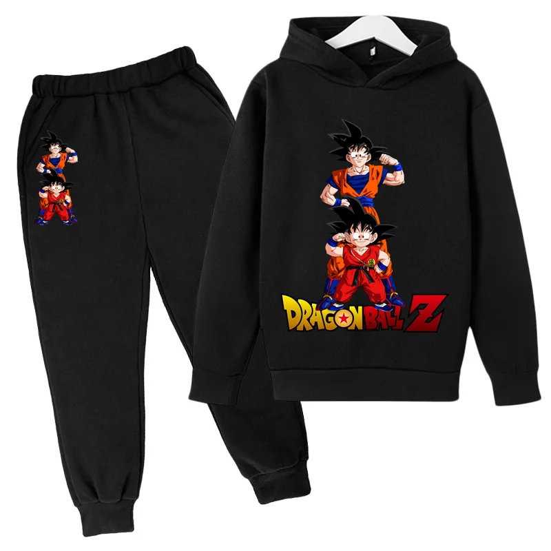 Children's Clothing Dragon- Ball Z Suit Spring Autumn Baby Boys Long Sleeve Sweatshirt Tops Pants Two-Piece Sets Sportswear