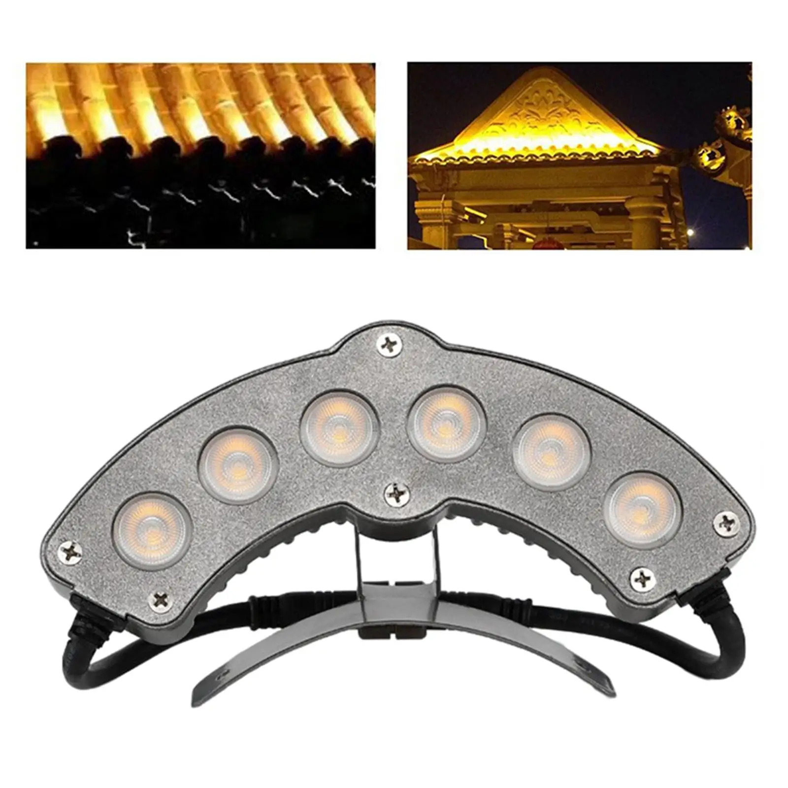 

LED Outdoor Spotlight Durable Super Bright Rustproof IP65 Waterproof 6W Corrugated Tile Lamp Moon Light for Villa Lawn