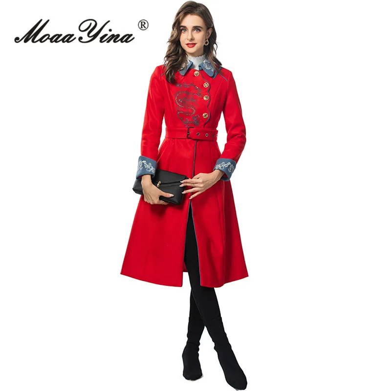 2024 роскошное брендовое винтажное пальто высокого качества женское однобортное с