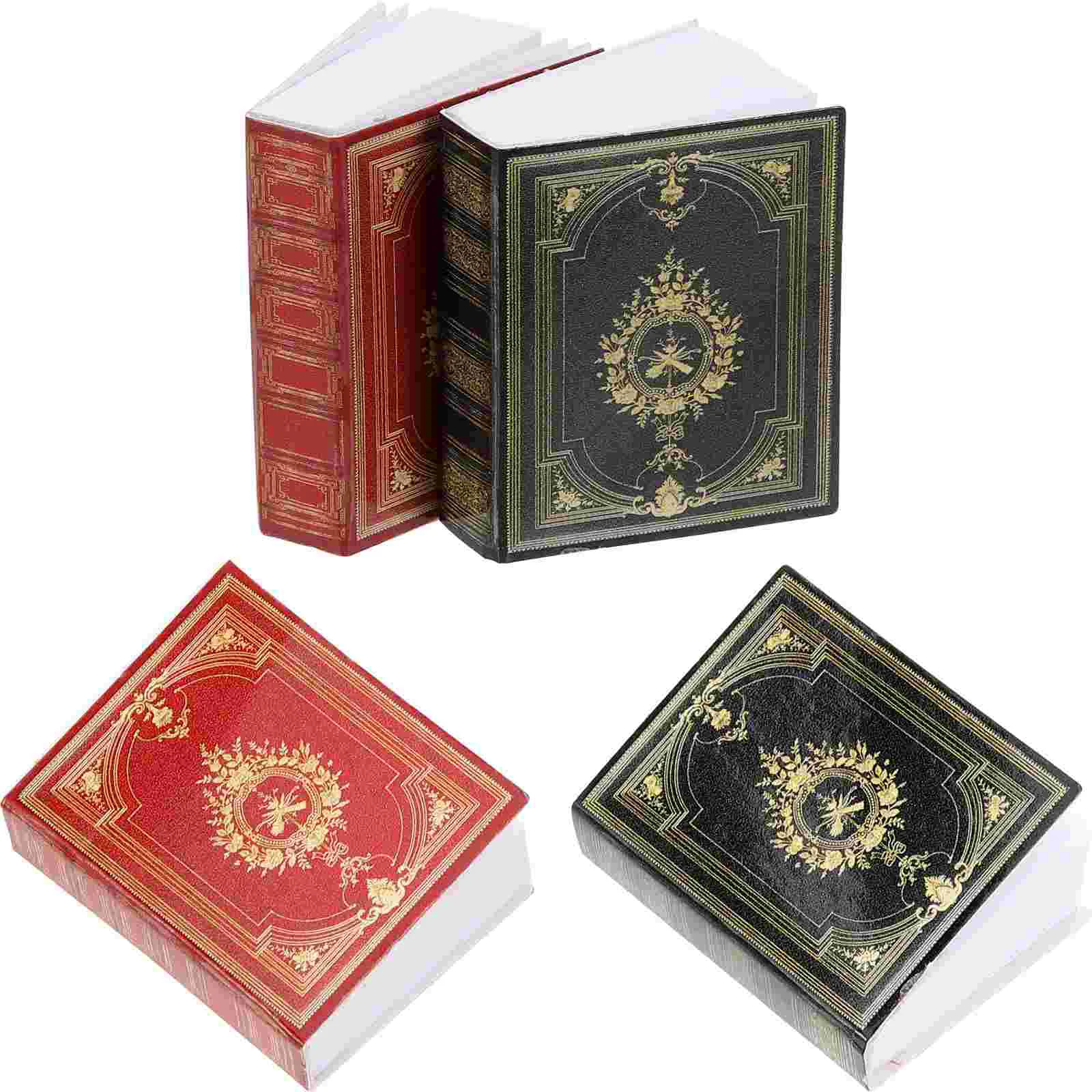 

4 Pcs Dollhouse Pocket Book Miniature Books Things Miniatures Tiny Notebooks Kids Objects Ornaments Crafts Accessories