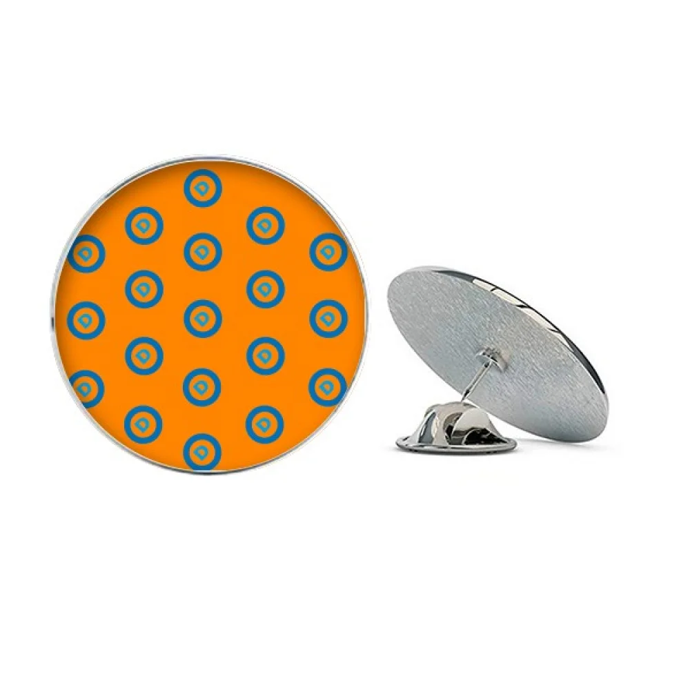 

America President Democrats Biden Blue Politic Round Metal Tack Hat Pin Brooch