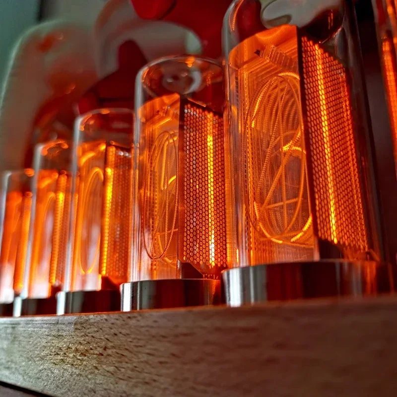 Роскошные цифровые настольные часы со светодиодной светящейся трубкой