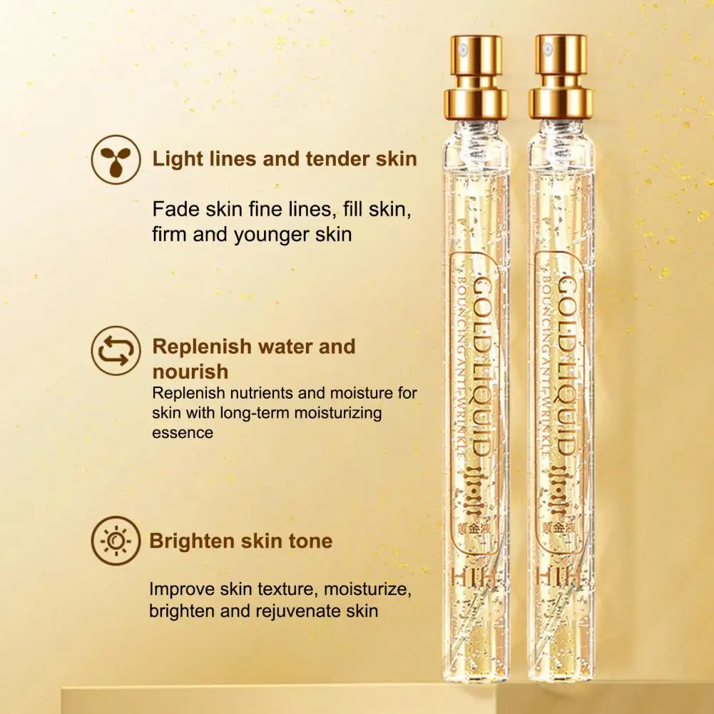

15ml/Set Gold Face Serum Active Collagen Silk Line Effective Moisturizing Absorb Anti-Aging Protein Line Skin Care Face Essence