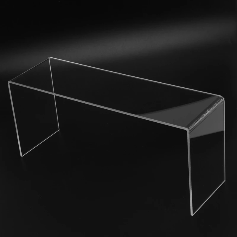 5 Pack Clear Acrylic Display Risers, 5 Sizes Acrylic Jewelry Display Riser Shelf Showcase Fixtures For Cake, Display