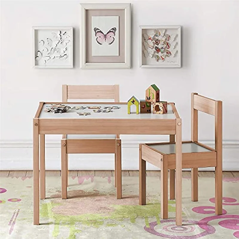 

Baby Relax Hunter 3-Piece Kiddy Table & Chair, Natural /White /Grey Table Set