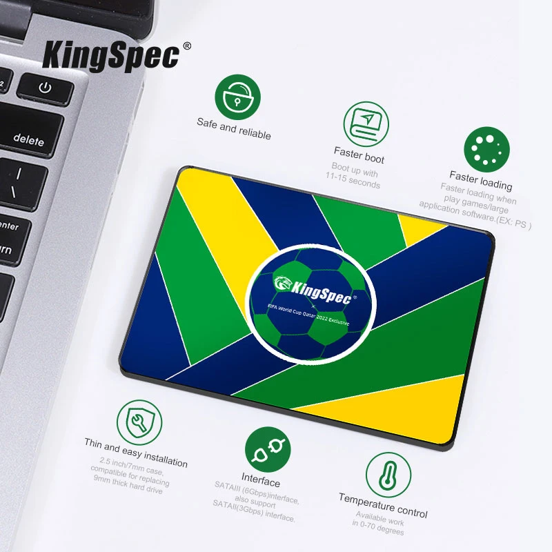 Kingspec SSD 128 ГБ 256 ГБ 512 ГБ 1 ТБ SATA 120 ГБ 240 500 ГБ SATA3 Жесткий диск Hd Hdd Solid State для ноутбука.