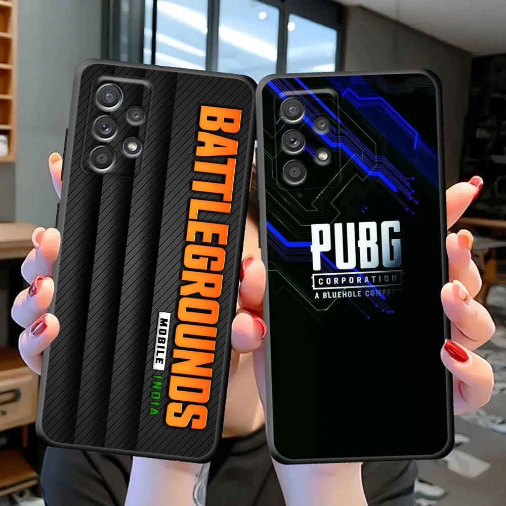 Hot Game Pubg Mobile Case For Galaxy S23 S22 Ultra 5G Case For Samsung Galaxy S23 S22 S21 S20 Ultra Fe S9 S10e Plus Black Cover