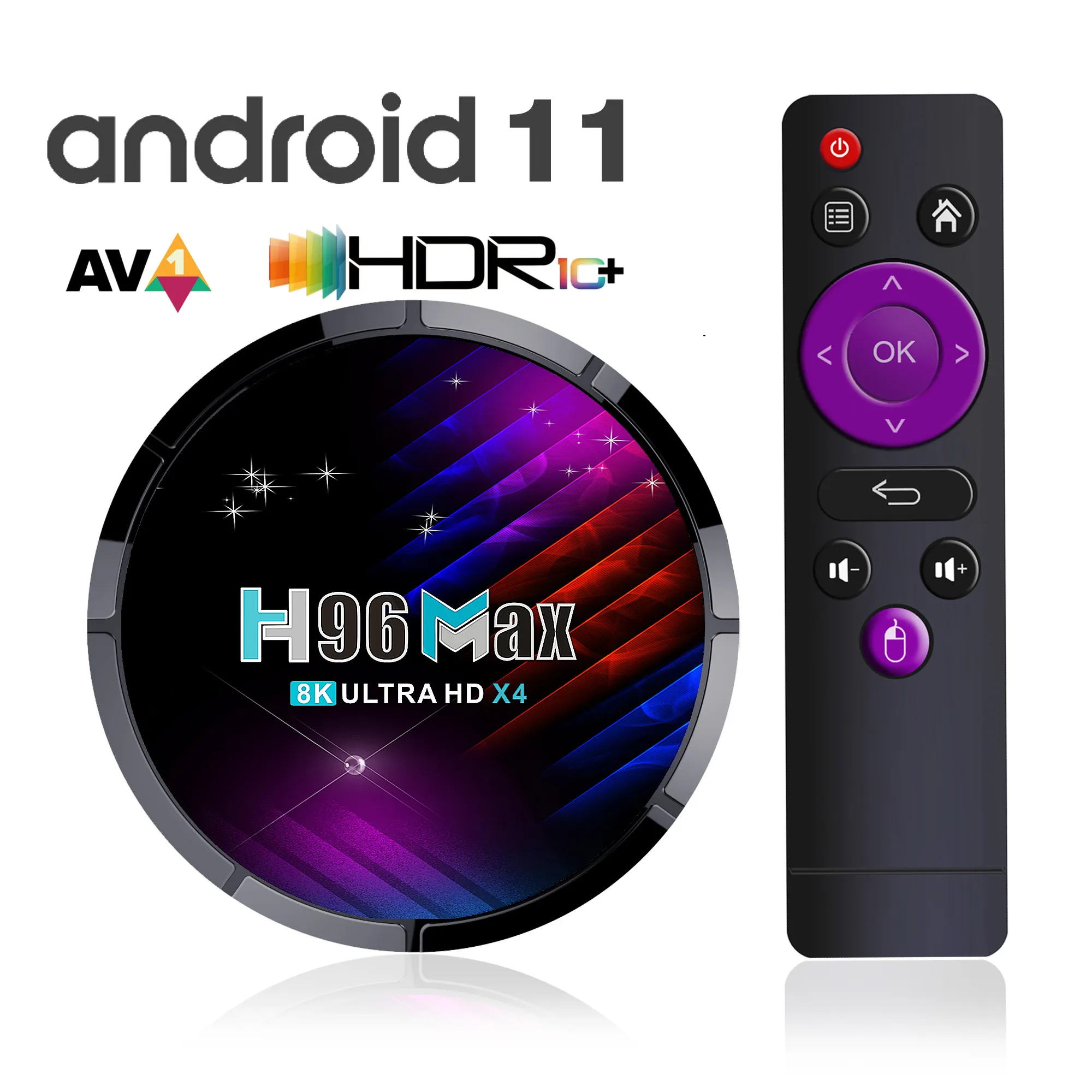 ТВ-приставка H96 MAX X4 Android 11 Amlogic S905X4 4 ГБ 64 4K 1080p 3D видеоплеер 5G Wifi | Электроника