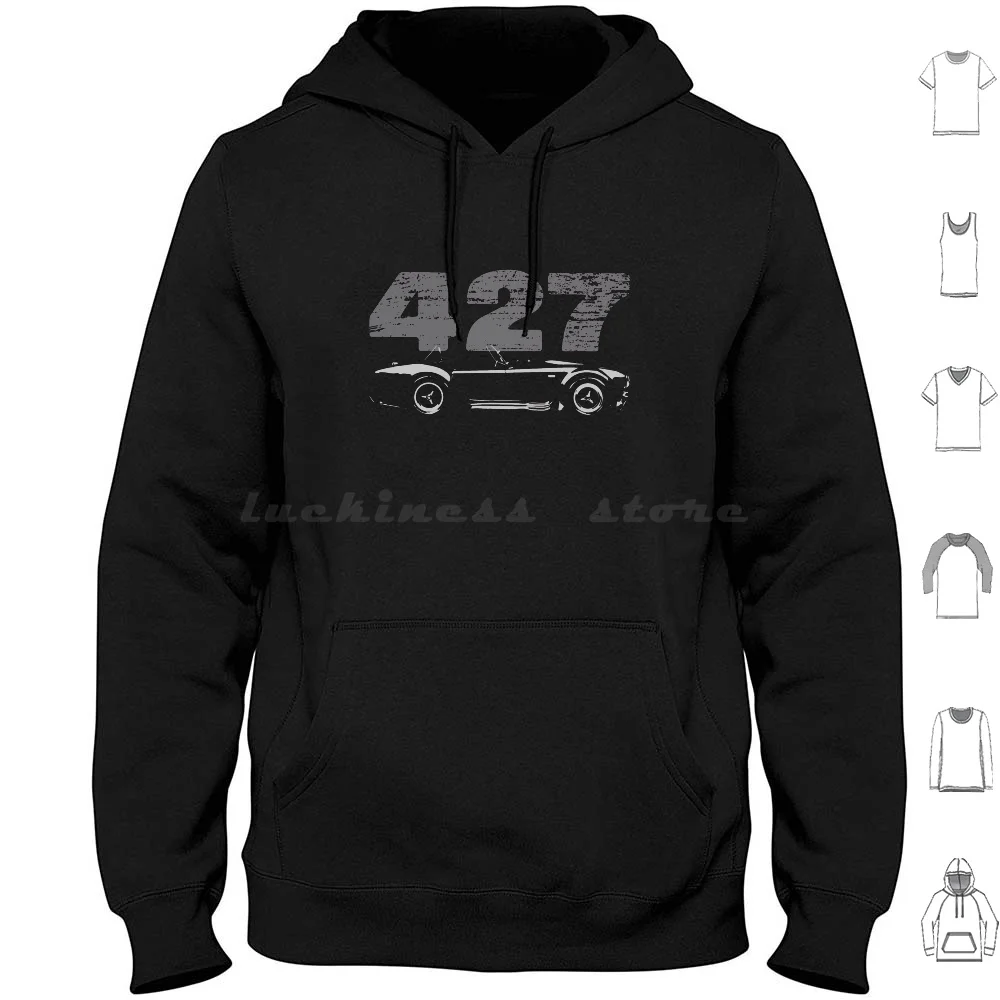 

1966 Shelby 427 Super Snake Hoodie cotton Long Sleeve Super Snake Racing Shelby Retro Vintage Classic Car Antique Car Muscle