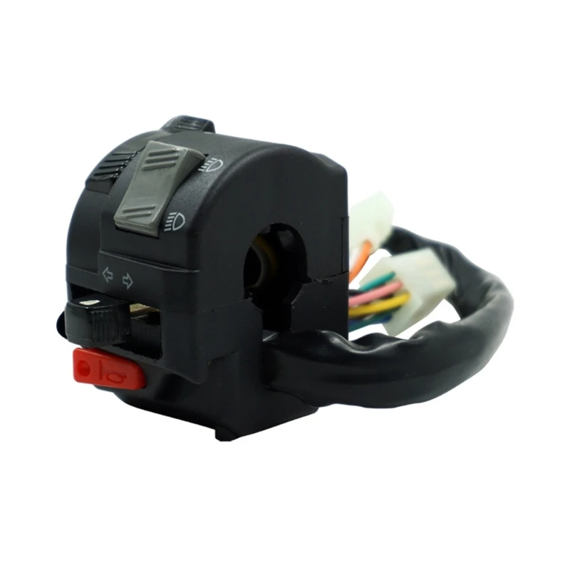 

Руль для мотоциклов Switch Universal 7/8 "22 мм ручной переключатель сигнала поворота, переключатель сигнала поворота, верхний и нижний свет, старт-стоп J60F