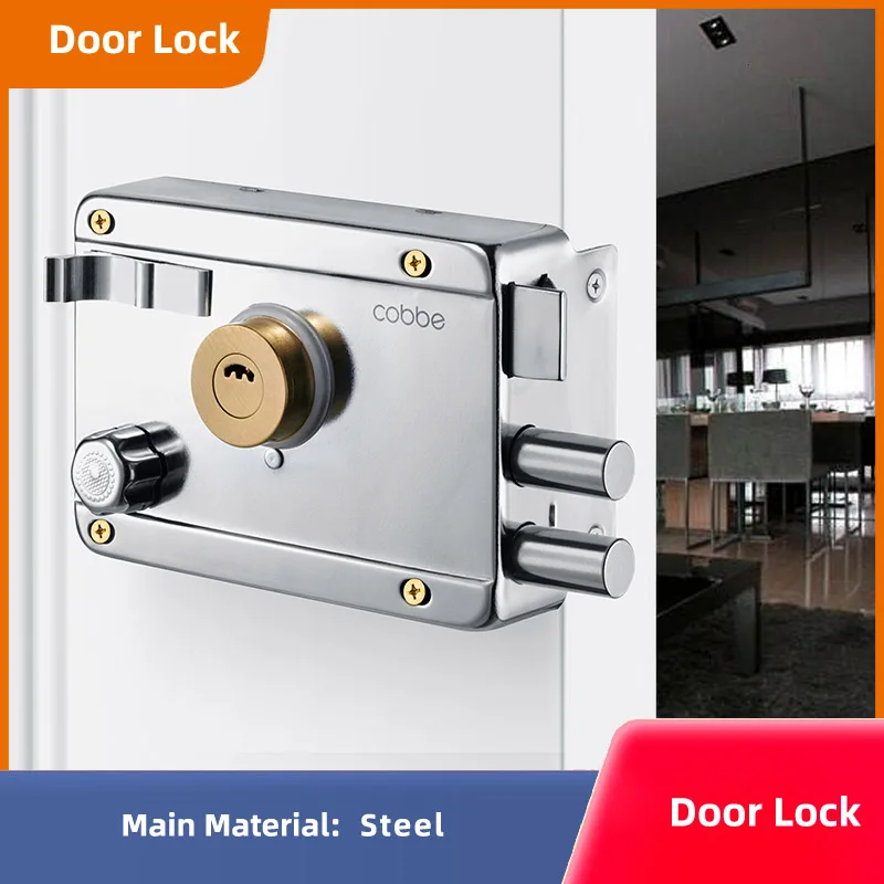 

Strong Deadbolt Universal Room Locks Home Security Door Lock Stainless Steel Anti-theft Lockset Multiple Insurance Locksets