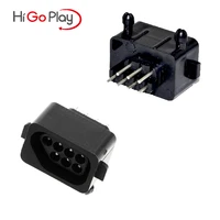 10pcs 90 180 degree 7pin connector female replacement parts for nes console socket controller connector port socket