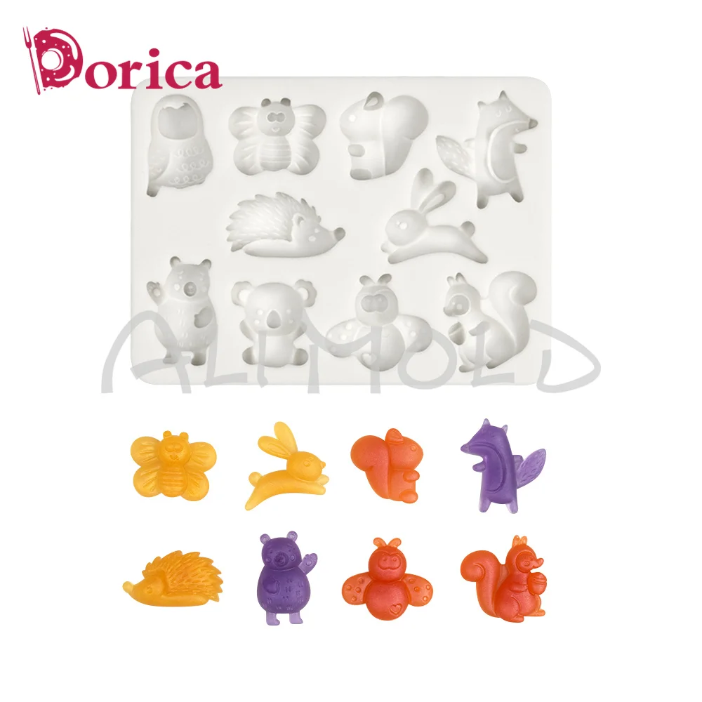 Кролик/медведь/коала Фондант конфеты шоколадная форма DIY Модель глины из смолы